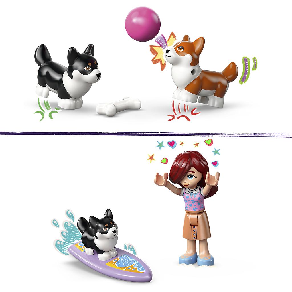 LEGO Friends Surfikoerad ja motorolleriseiklus