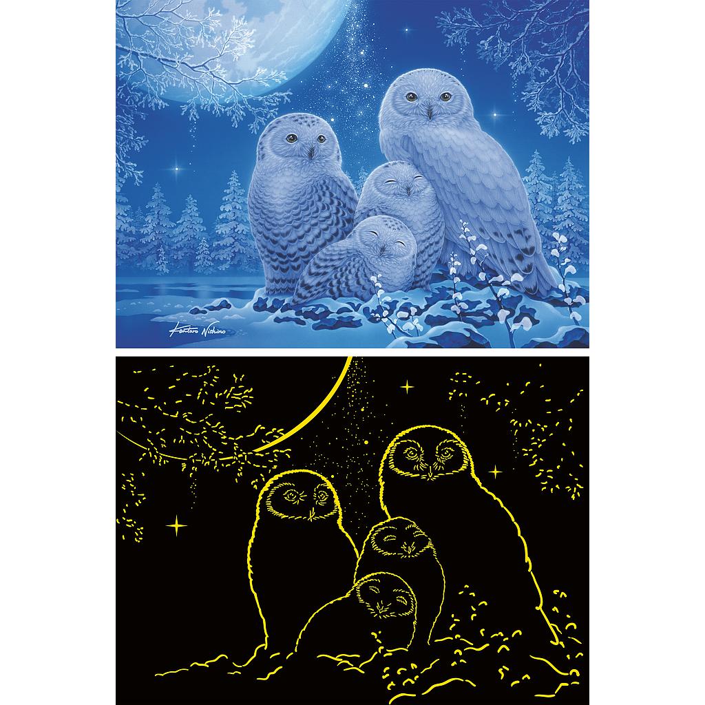 ravensburger_pimedas_helendav_pusle_500_tk:_öökullid_kuuvalgel_12000479V_1