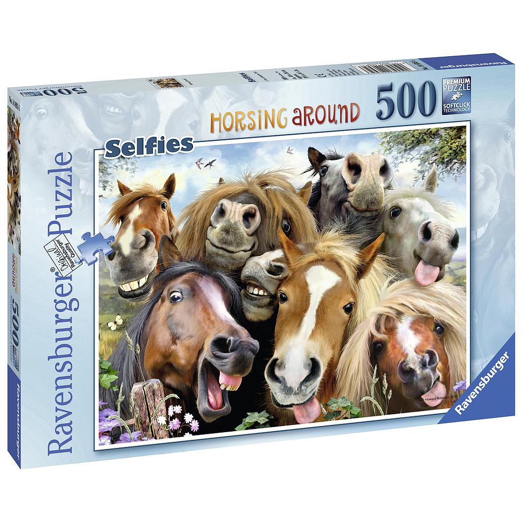 Ravensburger pusle 500 tk Hobuste selfie