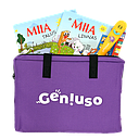 Geniuso MIIA põhikomplekt: pliiats, rääkivad raamatud "Talus" ja "Linnas" ning kandekott