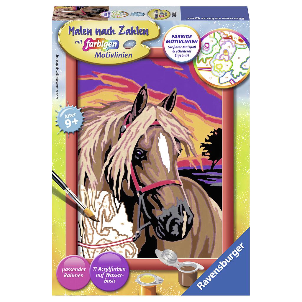 Ravensburger maalimine Hobune