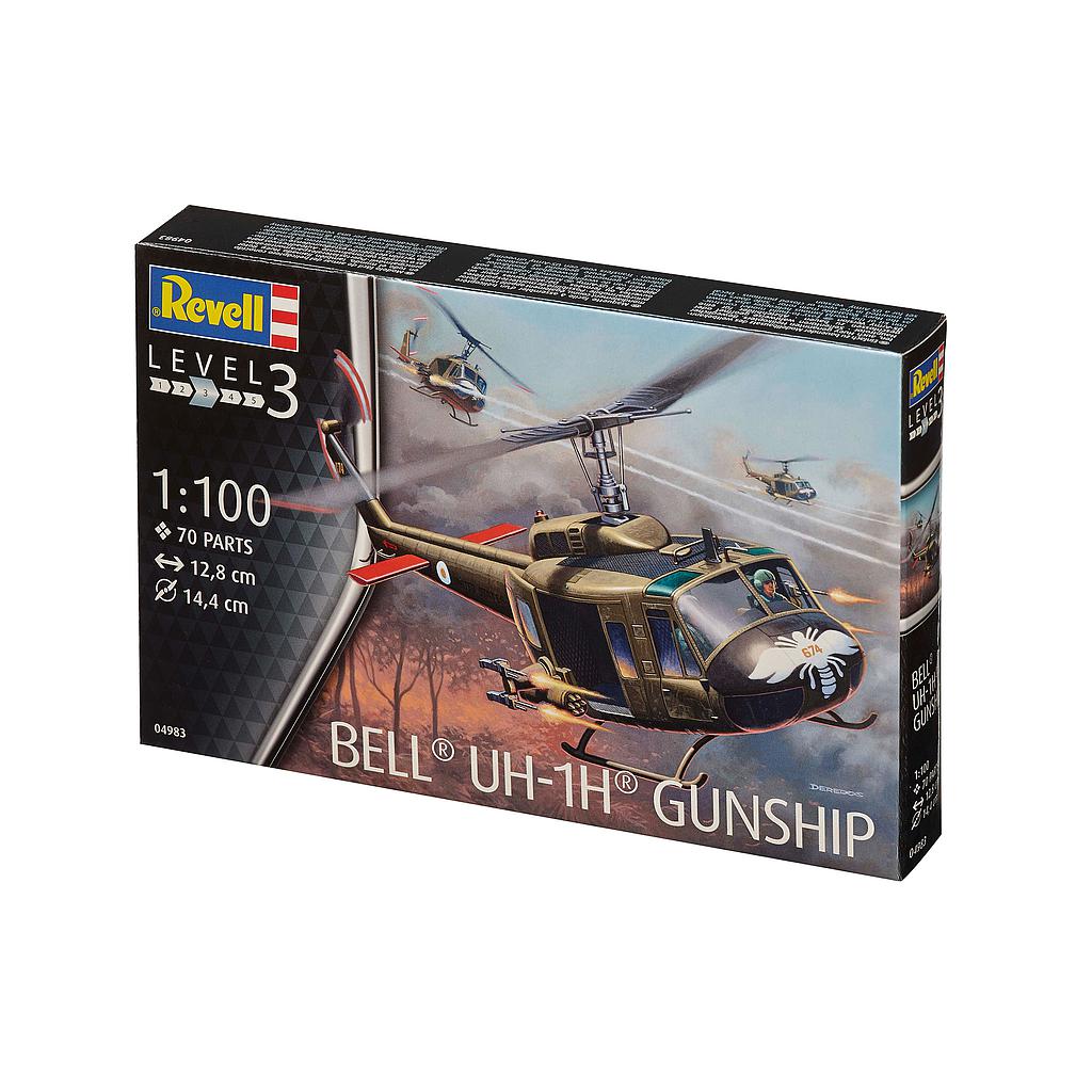 Revell liimitav mudel helikopter Bell UH-1H Gunship 1:100