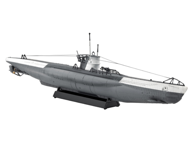 Revell liimitav mudel Saksa allveelaev tüüp VII C  1:350