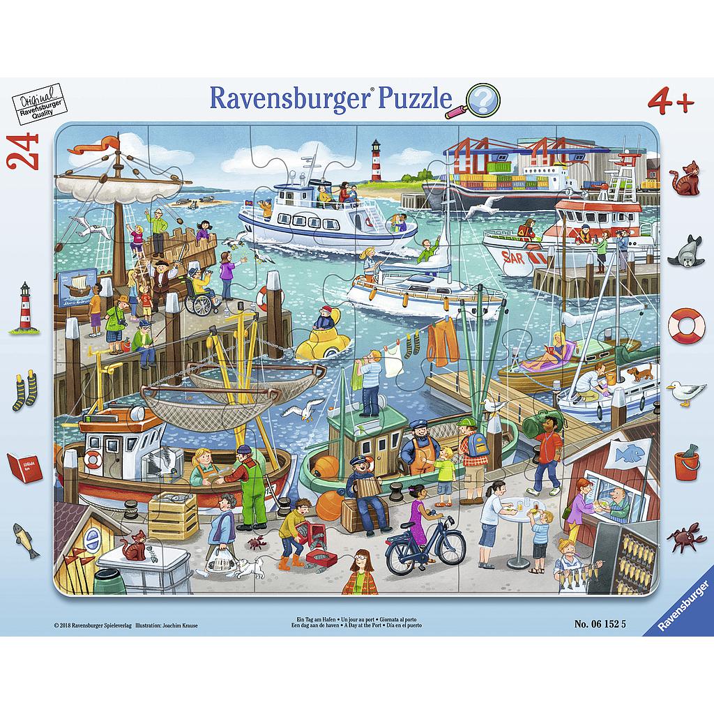 Ravensburger plaatpusle 24 tk Päev sadamas