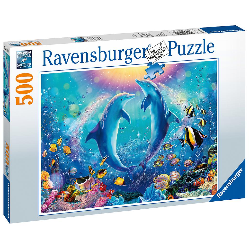 Ravensburger pusle 500 tk Tantsivad delfiinid