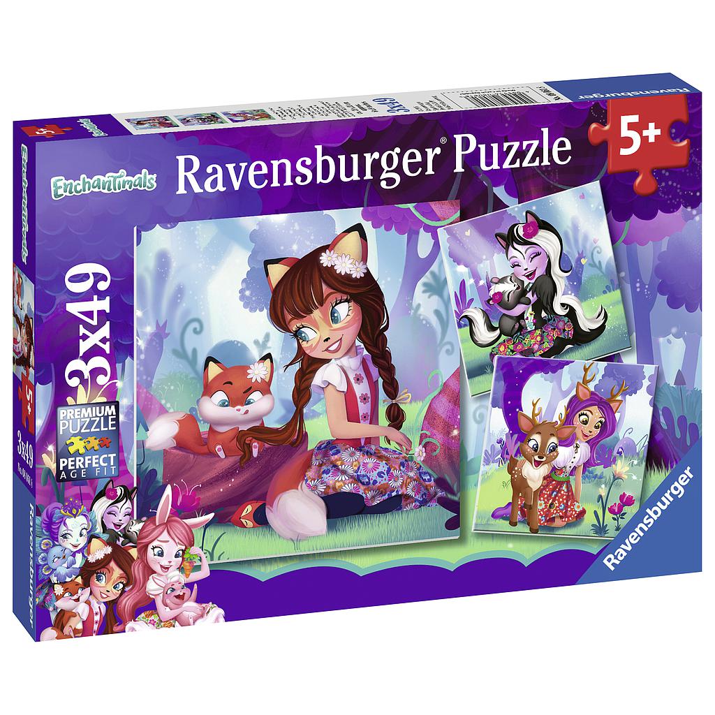 Ravensburger pusle 3x49 tk Imeline maailm