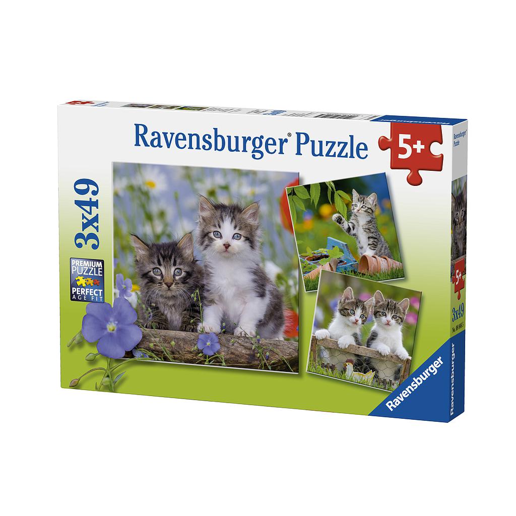 Ravensburger pusle 3x49 tk Kiisud