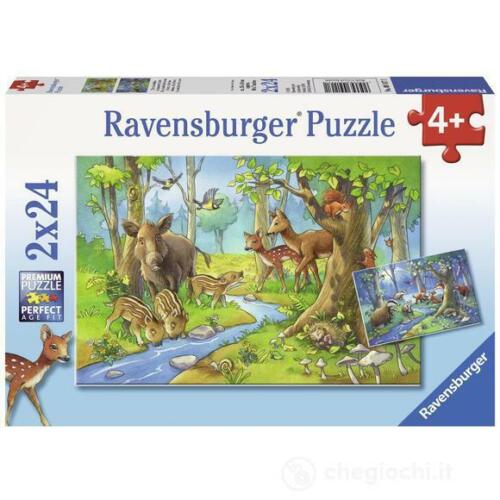 Ravensburger pusle 2x24 tk Metsloomad