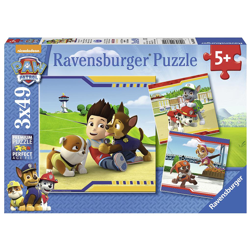 Ravensburger pusle 3x49 tk Käpa patrull