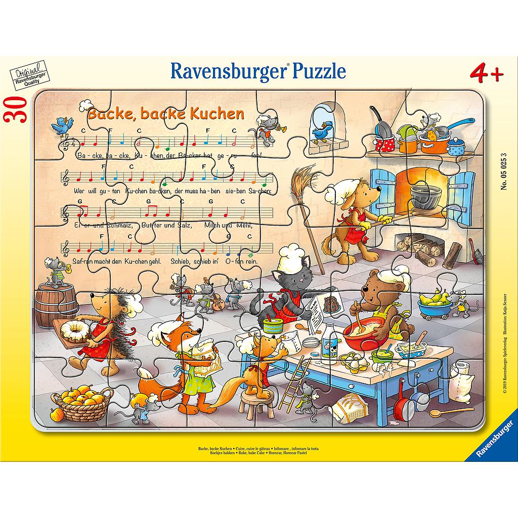 Ravensburger suur plaatpusle 30 tk Pagaritöökoda