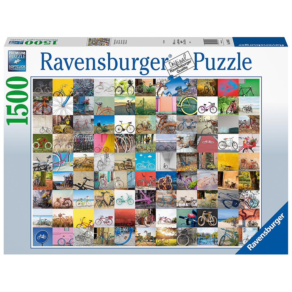 Ravensburger pusle 1500 tk 99 jalgratast