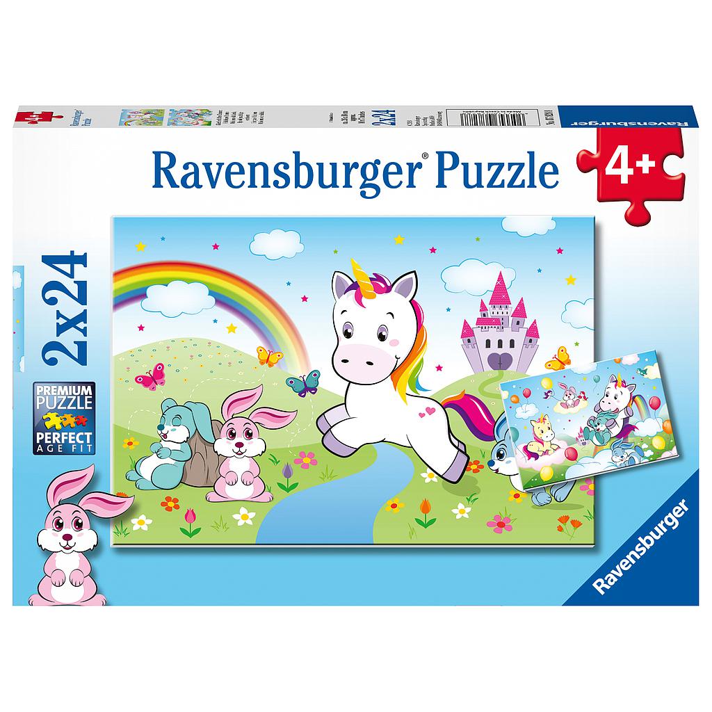 Ravensburger pusle 2x24 tk Ükssarvik