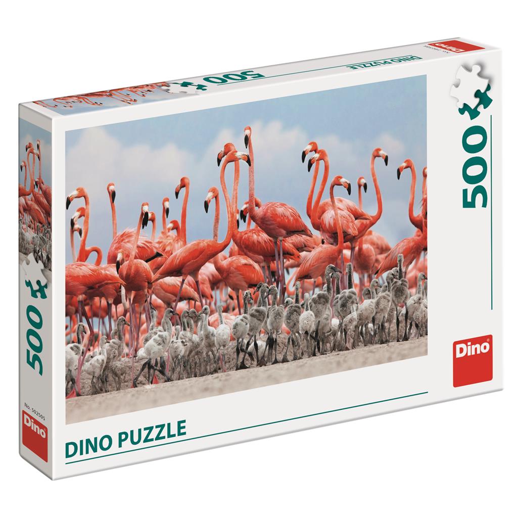 Dino pusle 500 tk. Flamingo