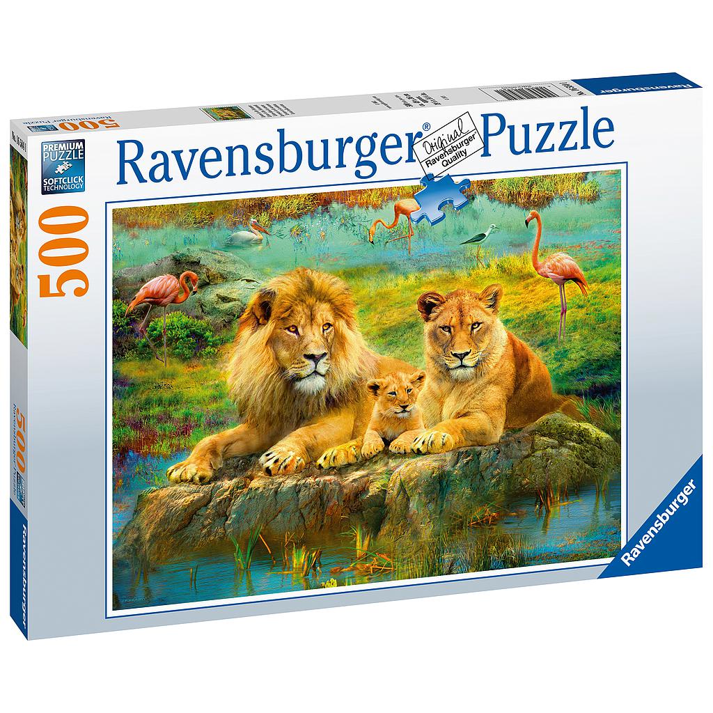 Ravensburger pusle 500 tk Savannilõvid