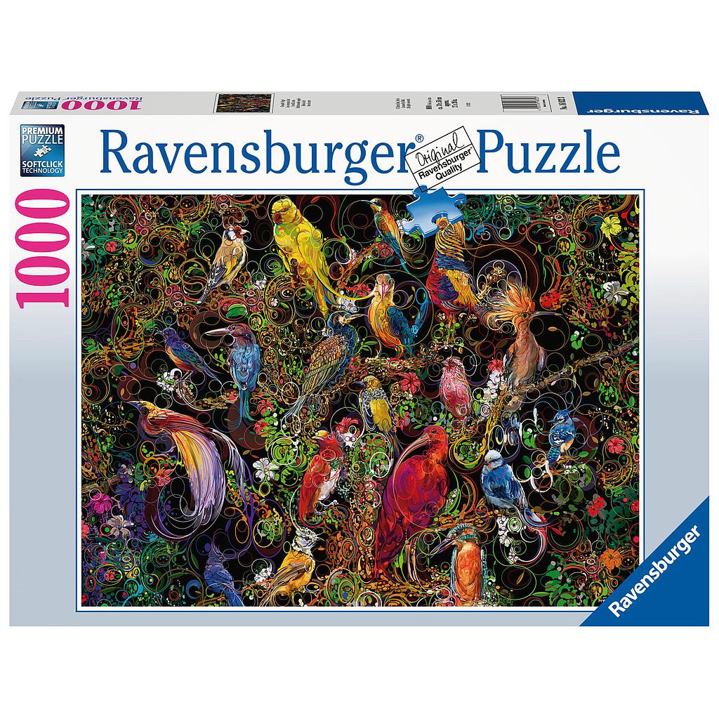 Ravensburger pusle 1000 tk Maalitud linnud