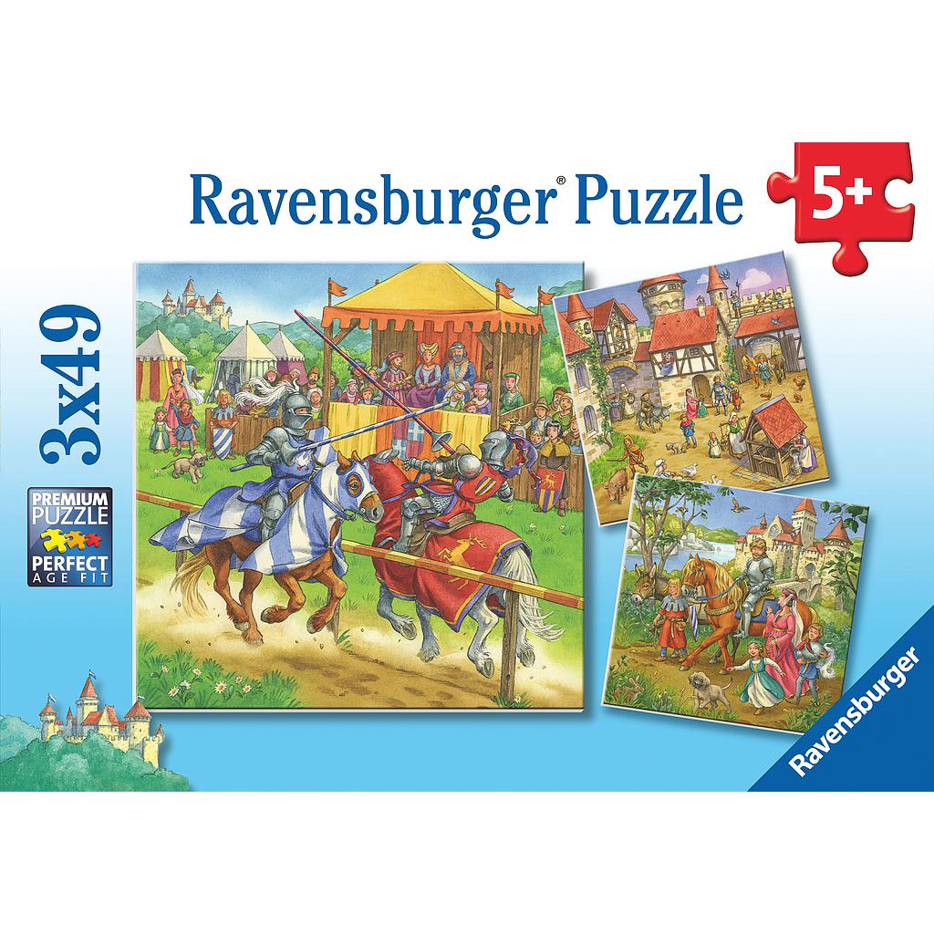 Ravensburger pusle 3x49 rüütliturniir