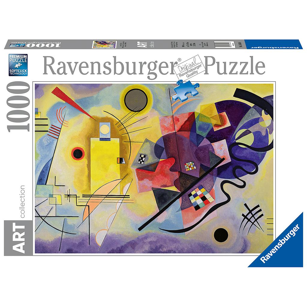 Ravensburger pusle 1000 tk kollane, punane, sinine