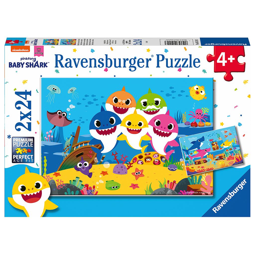 Ravensburger pusle 2x24 tk Beebi hai