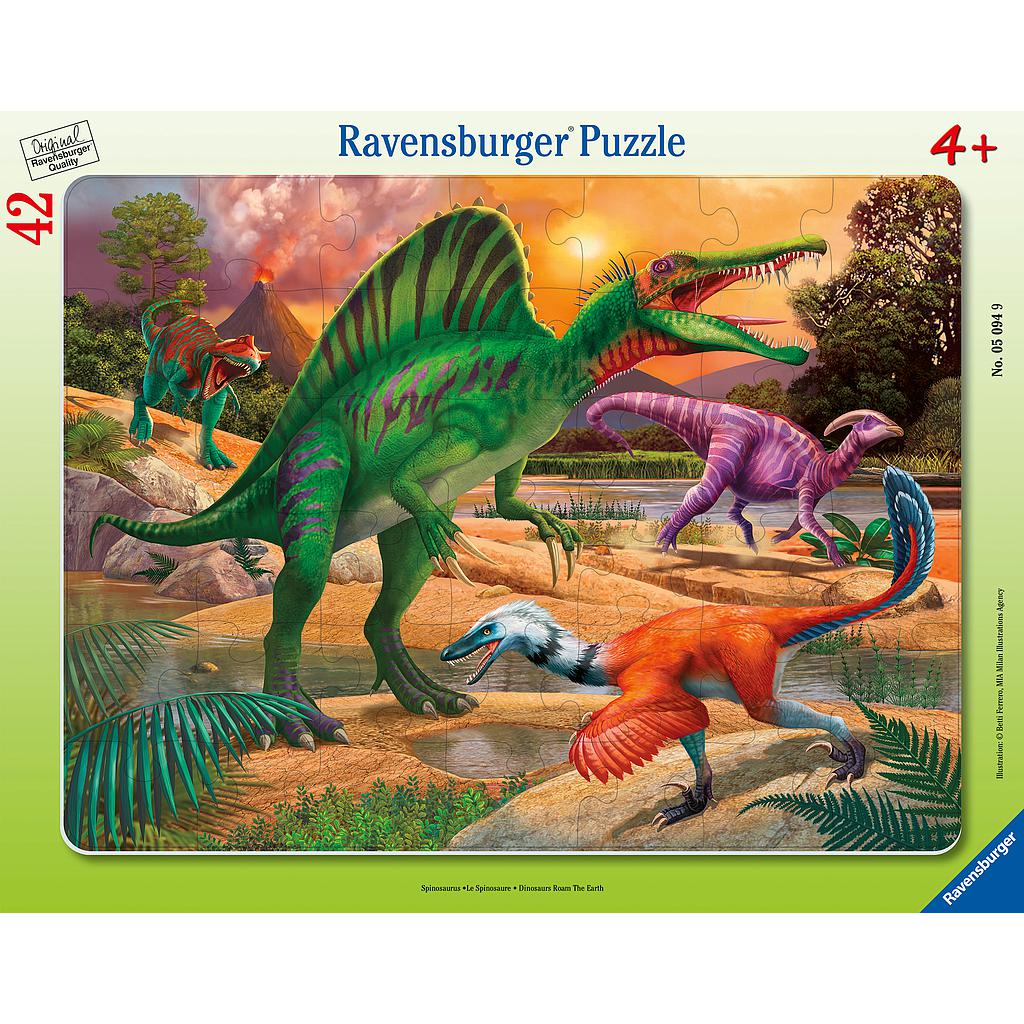 Ravensburger suur plaatpusle 42 tk Dinosaurus