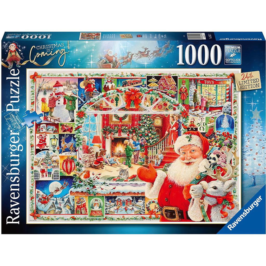 *Ravensburger pusle 1000 tk Jõulud tulevad