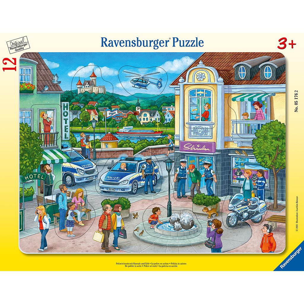 Ravensburger suur plaatpusle 12 tk Politsei tööl