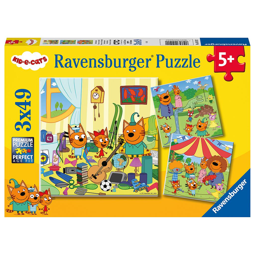 Ravensburger pusle 3x49 tk Kassid