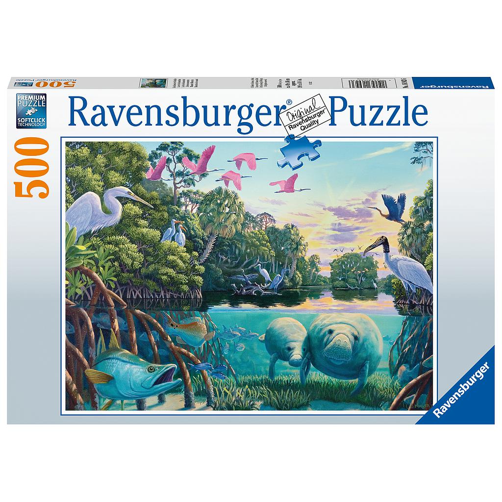 Ravensburger pusle 500 tk Džungliloomad