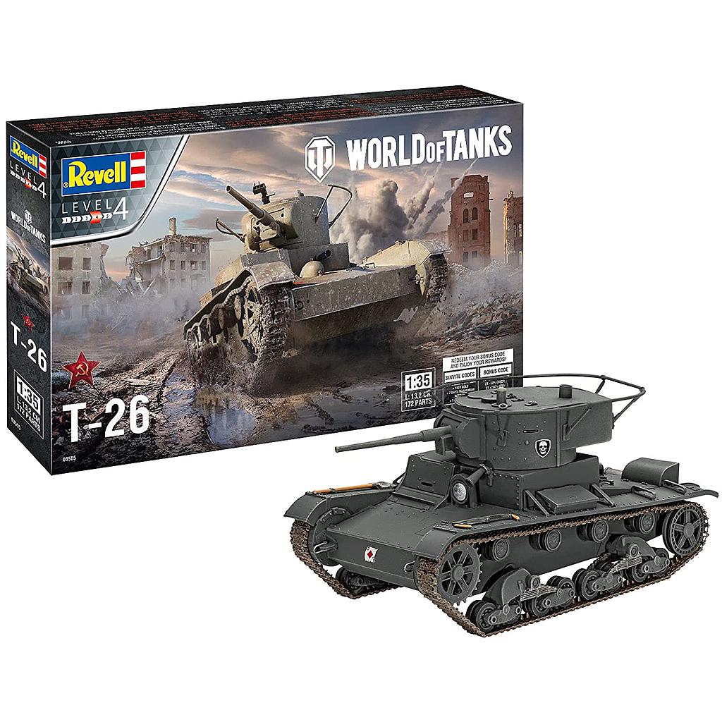 Revell liimitav mudel Vene tank T-26 "World o..