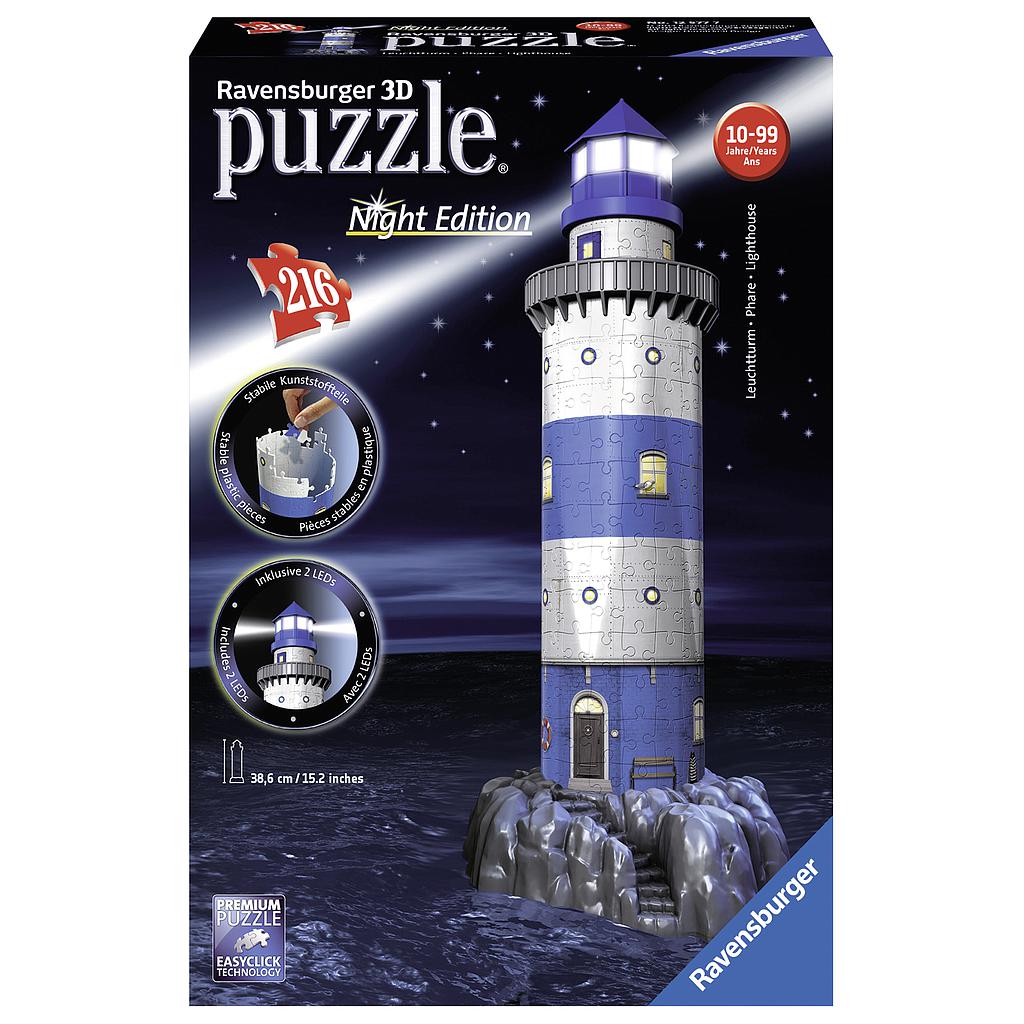 Ravensburger 3D pimedas helendav pusle majakas 216..