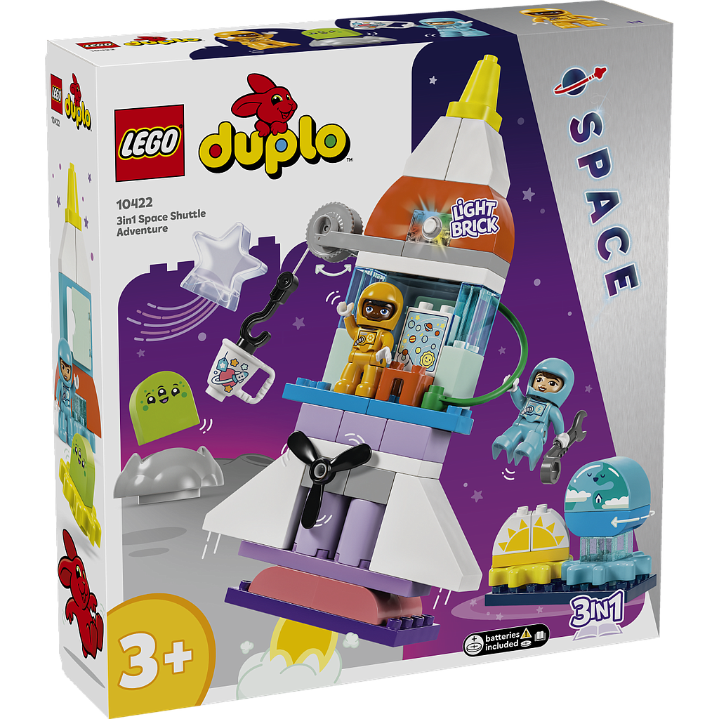 LEGO DUPLO Kolm-ühes kosmosesüstiku seiklus