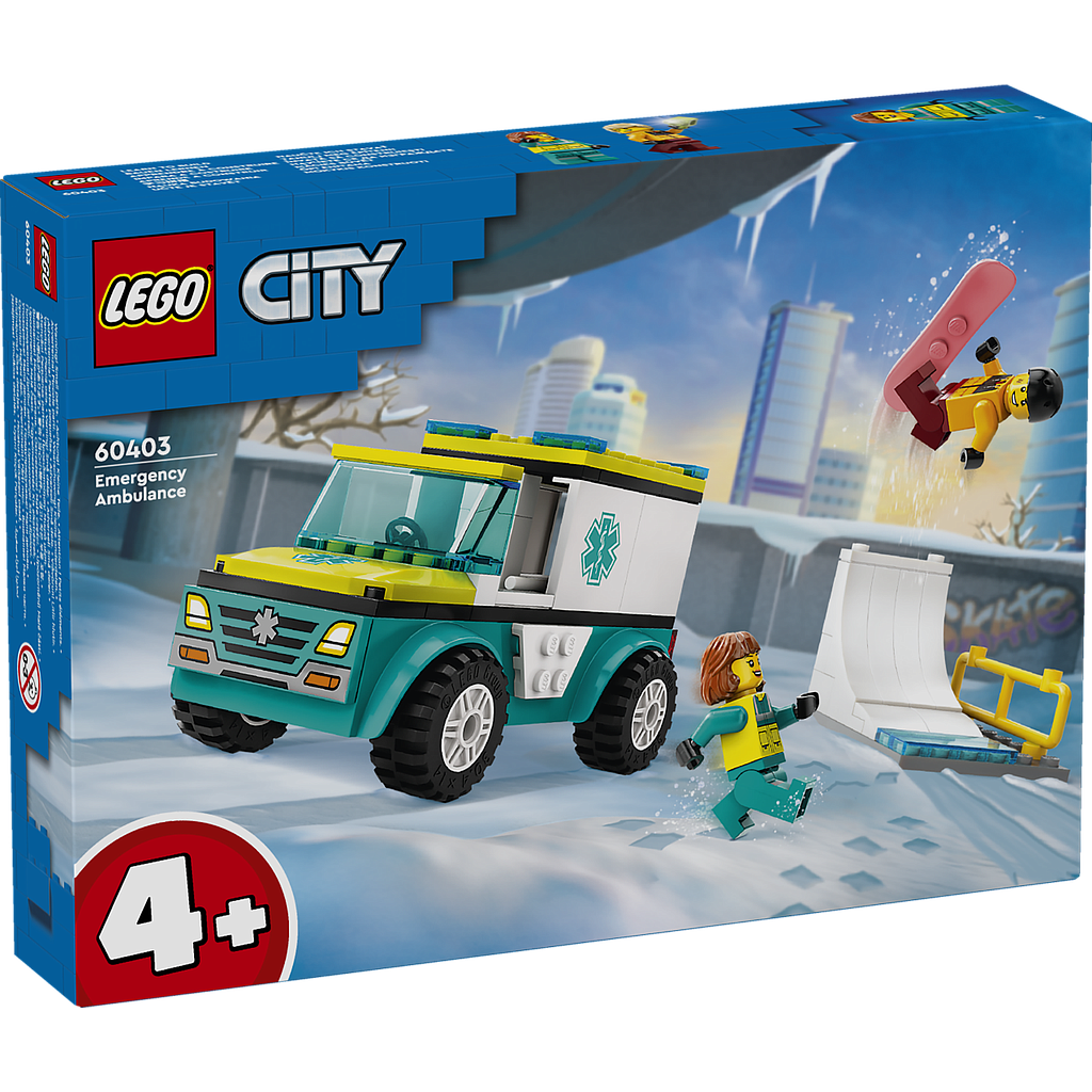 LEGO City Kiirabi ja lumelaudu..