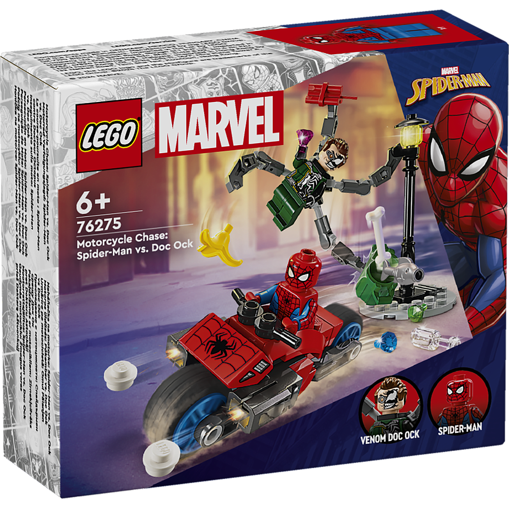 LEGO Super Heroes Mootorrattajälitus: Spider-Man vs. Doc Ock