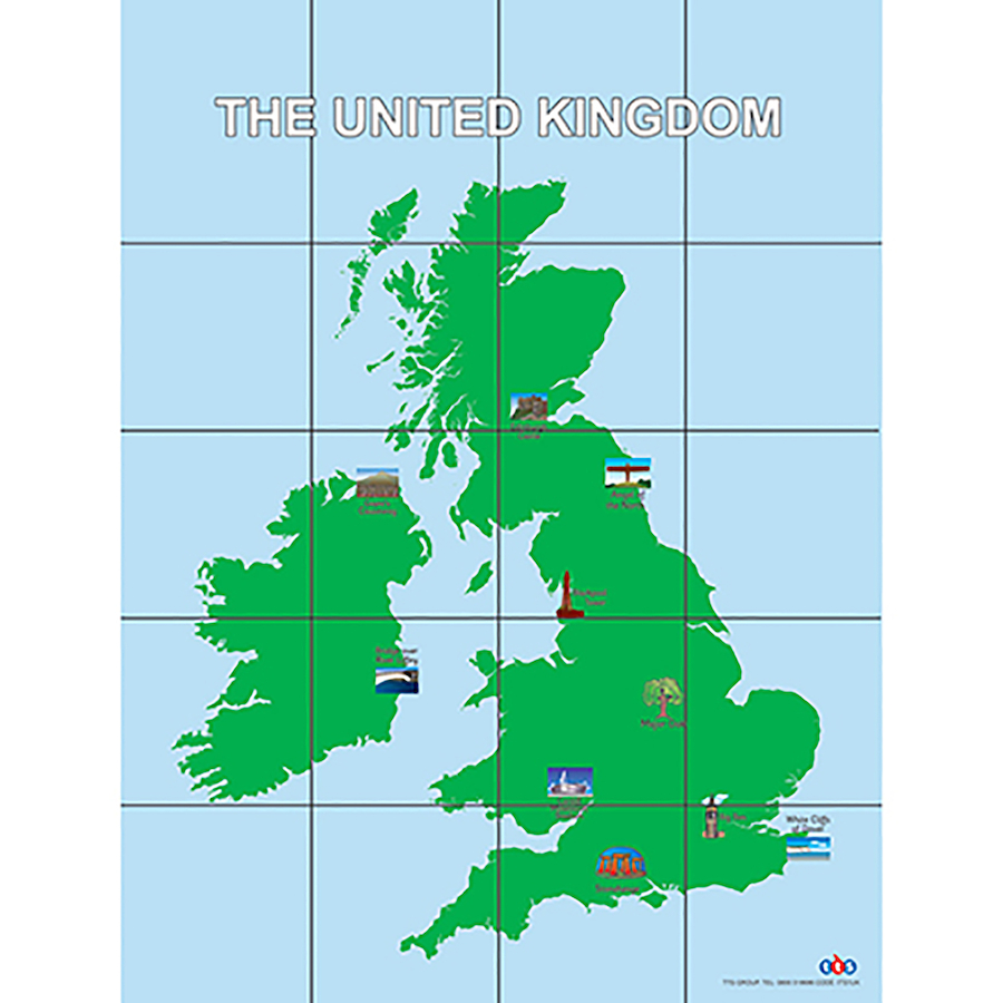 TTS Pro-Bot UK and Rep. of Ireland Map Mat