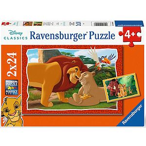 Ravensburger Puzzle 2x24 Pieces: Family of the Lion King