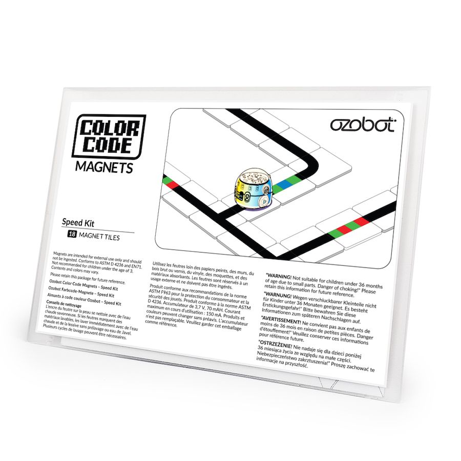 Ozobot Color Code Magnets Speed Kit 18 Tiles