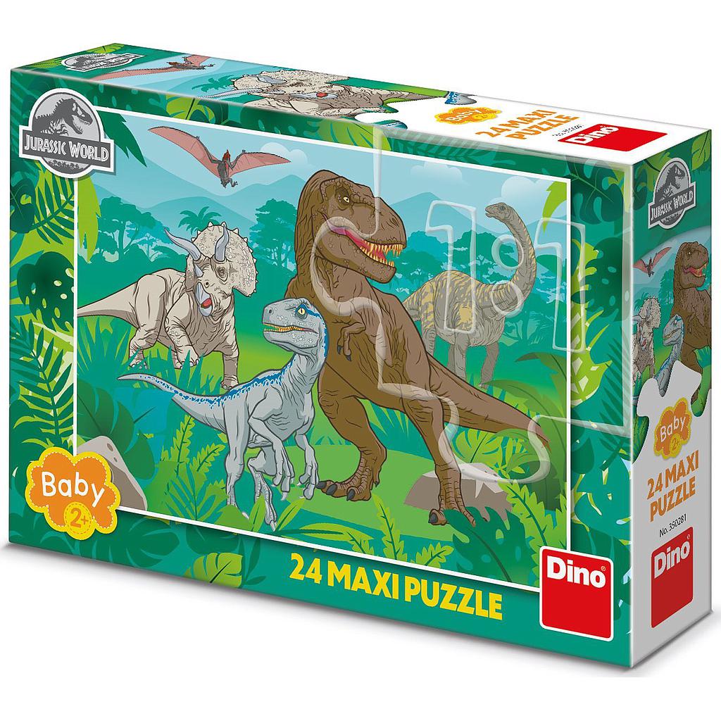 Dino Floor Puzzle 24 pc, The world of dinosaurs