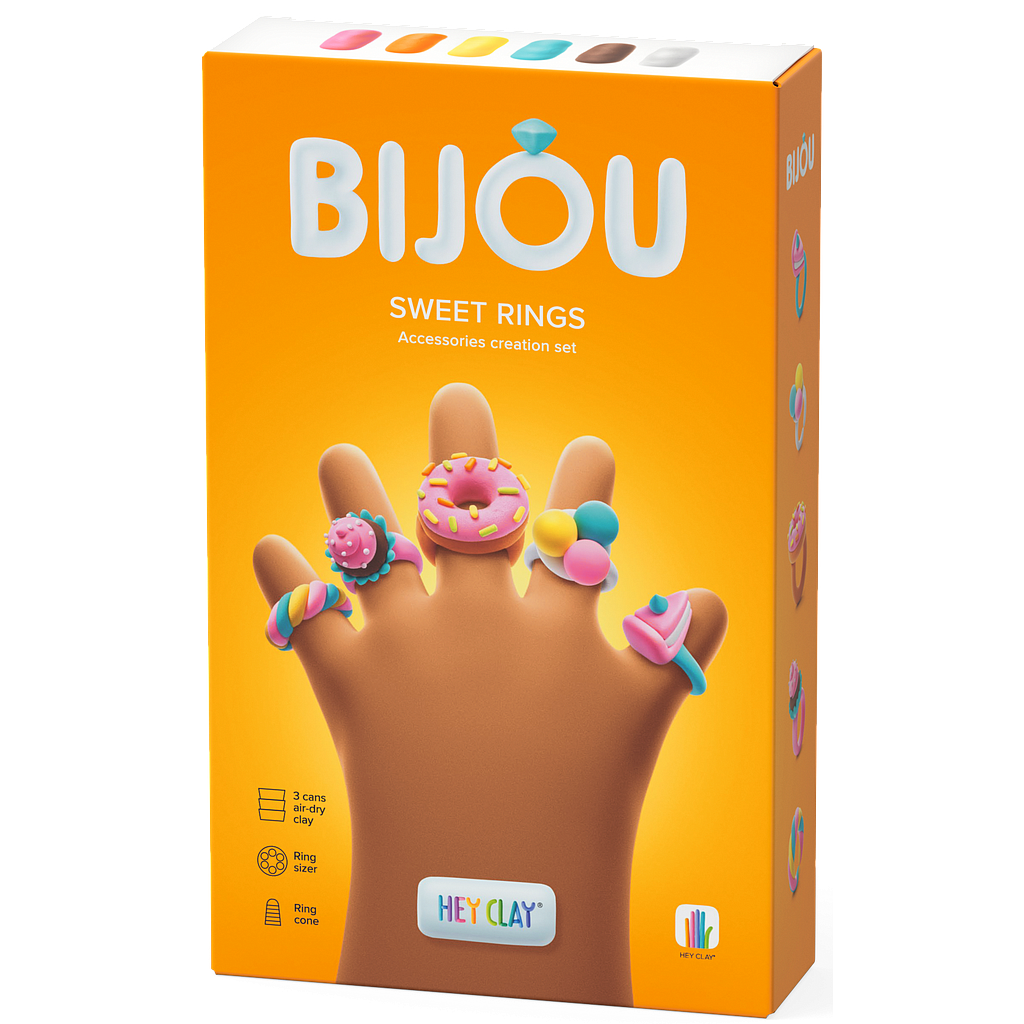 HEY CLAY Modeling Clay Rings Sweets
