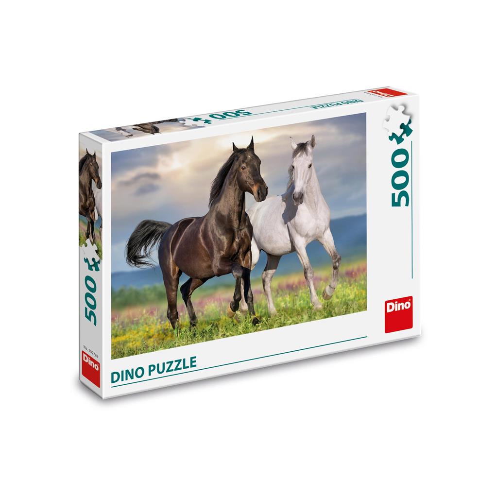 Dino Puzzle 500 pc Horses in Love