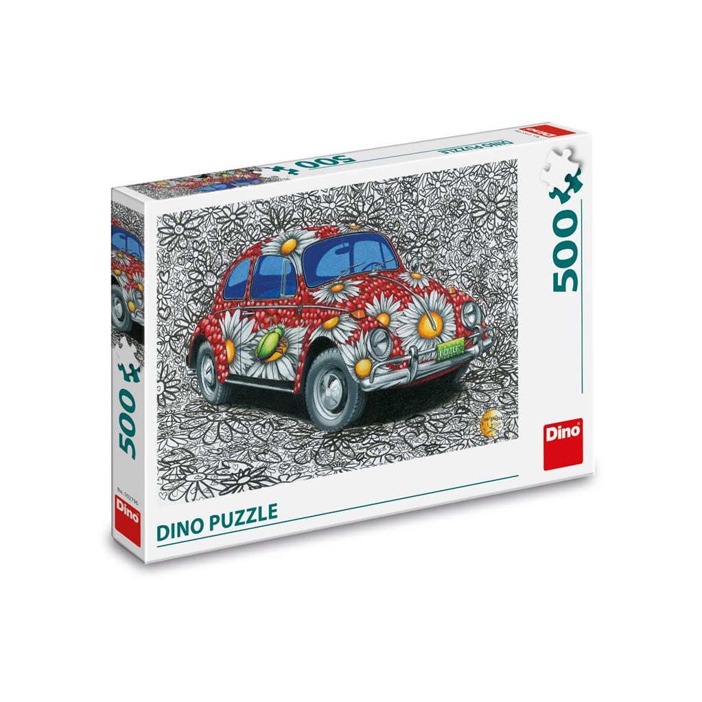 Dino Puzzle 500 pc Painted VW Beetle