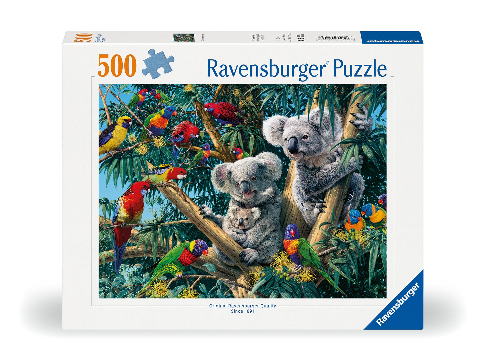 Ravensburger pusle 500 tk Koaalad puul