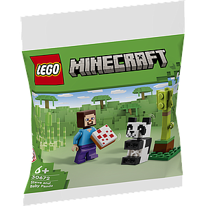 LEGO Minecraft Steve and Baby Panda