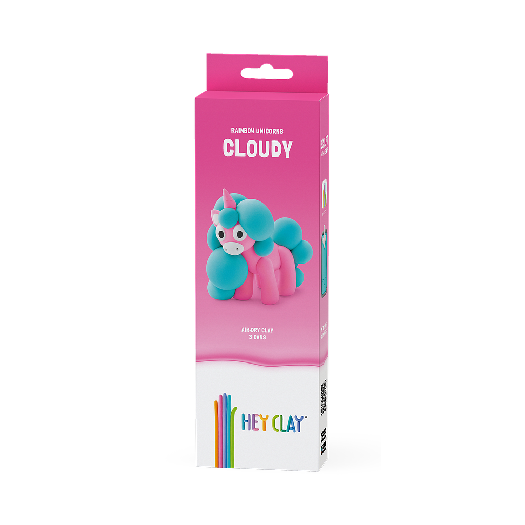 HEY CLAY Modeling Clay Unicorn Cloudy 3 pc