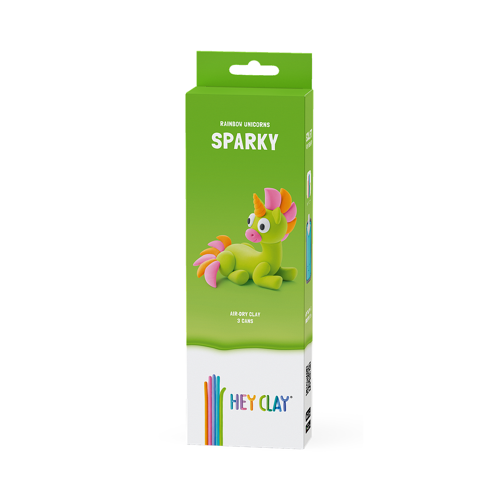 HEY CLAY Modeling Clay Unicorn Sparky 3 pc