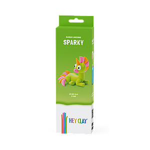 HEY CLAY Modeling Clay Unicorn Sparky 3 pc