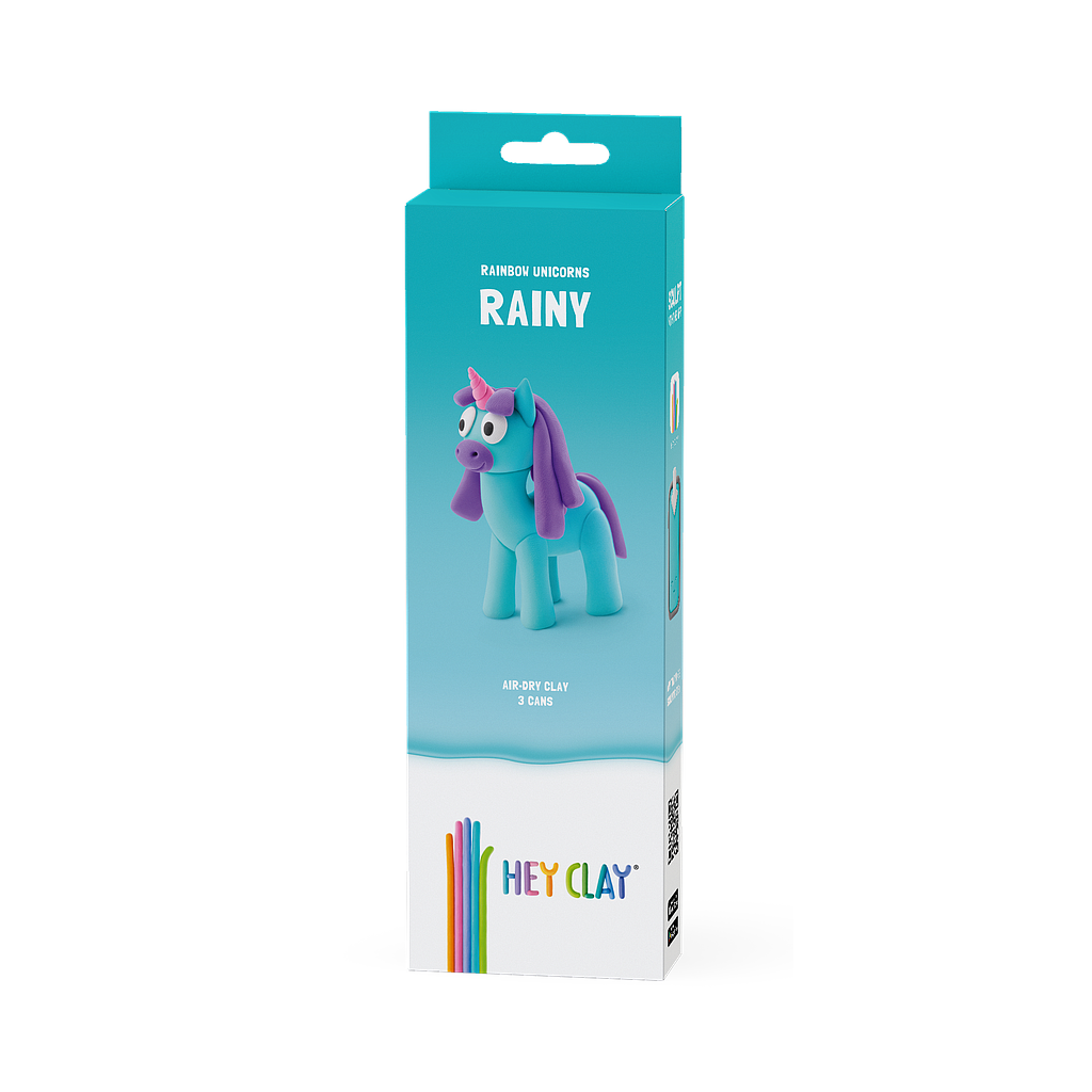 HEY CLAY Modeling Clay Unicorn Rainy 3 pc
