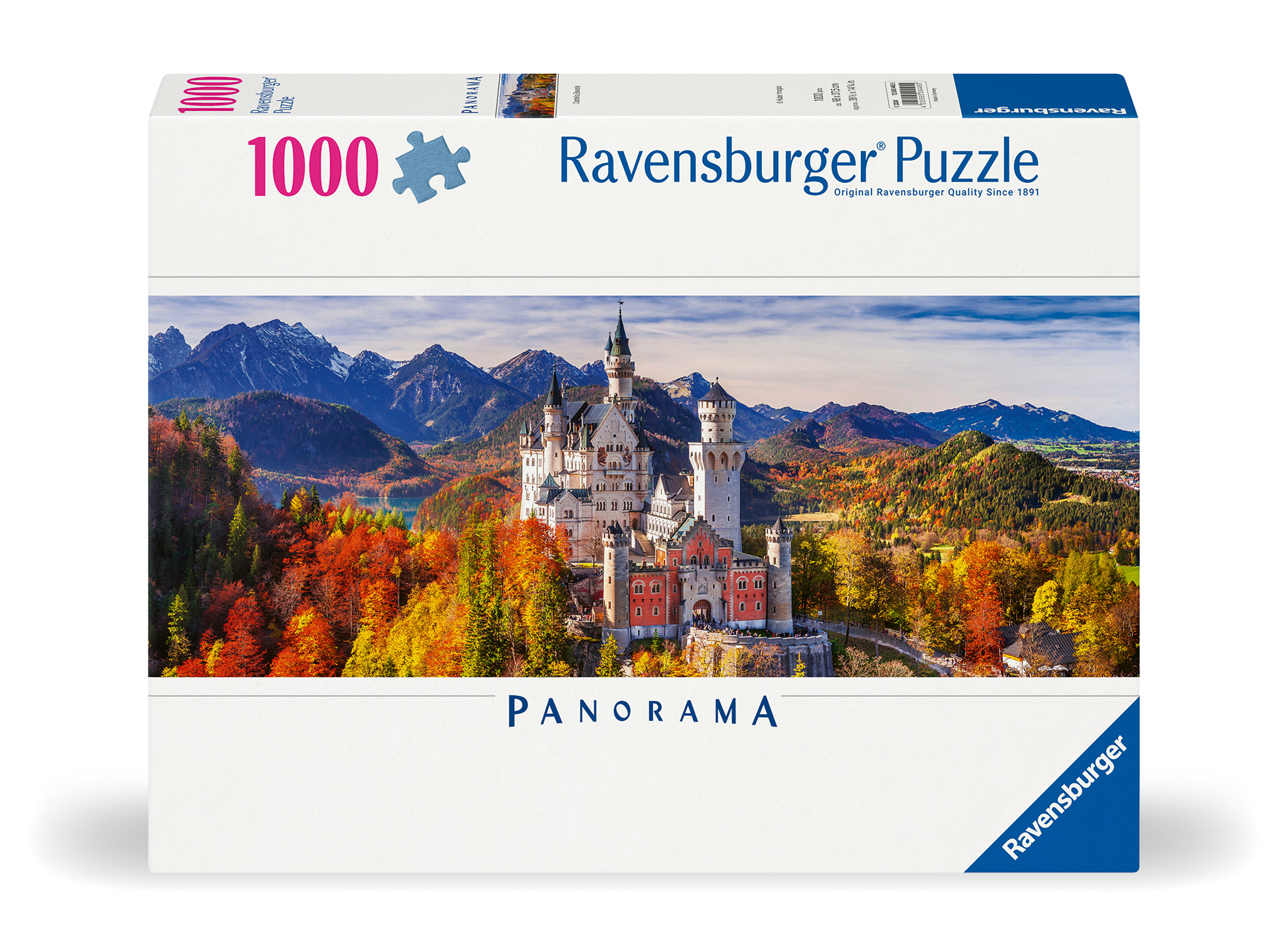 Ravensburger panorampusle 1000 tk Neushcwansteini loss