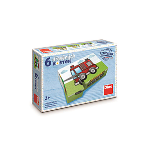 Dino wooden block puzzle 6 pc Machines