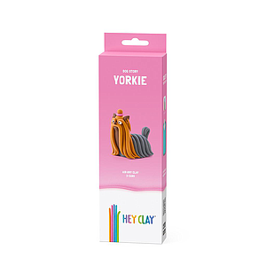 HEY CLAY Modeling Clay  Dog Breed Yorkie 3pc