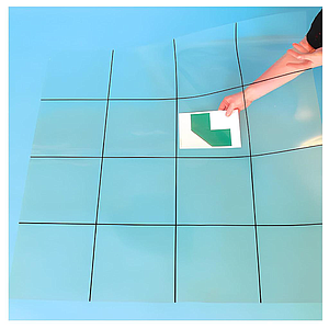 Universal Transparent Grid Mat for Robotics and Mathematics