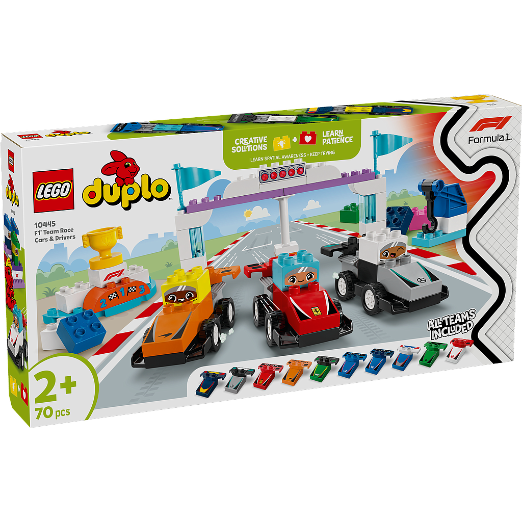 LEGO DUPLO F1 Team Race Cars & Drivers